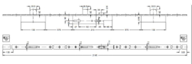 Schuco meerpuntslot regel met rolneus 34/92 - 211536