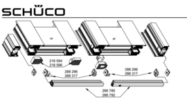 Automatische deurafdichting / zakdorpel - diverse lengtes