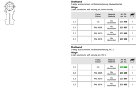 Schuco 2-delig scharnier vouwwand RC2 ASS 70 HI - 233949