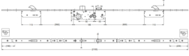 Schuco meerpuntsslot haak 34/92 - LS 279165 / RS 279166