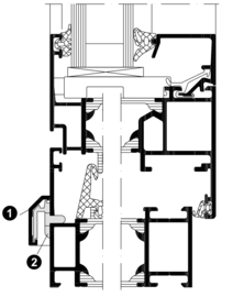 Schüco houder voor aluminium waterkapje - zwart 238183 / RAL9010 238184 / RAL 9016 238185 / grijs 238182