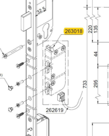 Schuco motor t.b.v. elektrisch slot 263018