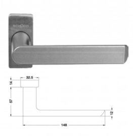 Schuco deurkruk - 240293 RVS