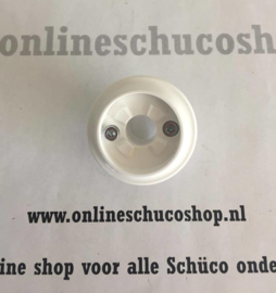 Schuco rozet t.b.v. kunststof raam - niet afsluitbaar 21490300 ral 9016