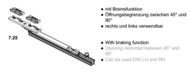 Schuco raamuitzetter anti dichtslaan - 25463200 / 25426100 / 25425200
