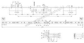 Schuco meerpuntslot  pen haak 34/92 - 211473