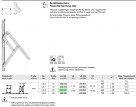 Schuco uitzet schaar klap- draai raam - 248835 / 248817
