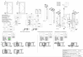 Schuco  rollerband scharnier -3-delig  - 239168