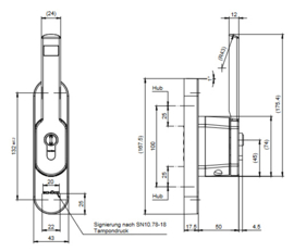 Schuco opbouw espagnoletsluiting - 240615