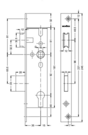 Schuco dag- en nachtslot 241255 / 241256 DRN 35