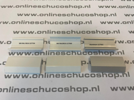 Schüco aluminium waterkapje - Wit 9010 217560 / Wit  9016 227734 / aluminium 217561 / brons 217562