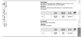 Schuco espagnolet vouwwand afsluitbaar - 241628