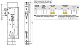 Schuco antipaniek slot - E 34/92 - 241823