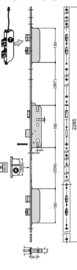 Schuco antipaniek meerpuntslot Safematic E 34.5/92 -  279017 / 241274