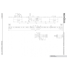 Schuco antipaniek meerpuntslot pen haak E 34/92 - 211641