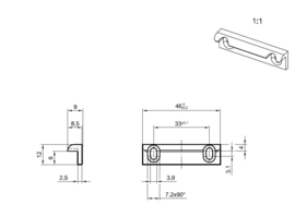 Schuco verstelbaar opschroefstuk 4 mm /  9 mm / 12 mm - 240314