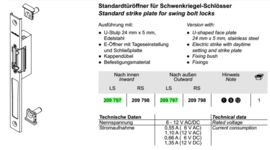 Schuco elektrische deuropener - LS 209797 / RS 209798