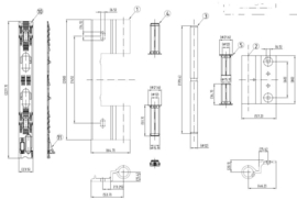 Schuco scharnier ADS 90 binnendraaiende deur - 239970