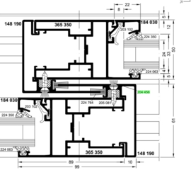 Schuco borstel ASS 50 - 204456 - per meter
