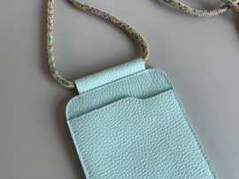 EDGE phone sling - waterfall leather - cord shoulder strap