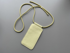 EDGE phone sling - butter leather - cord shoulder strap