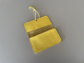 KNOT wallet - dandelion leather & elastic