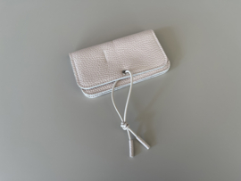 KNOT wallet - shell leather & elastic