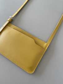 EDGE phone purse - mustard leather