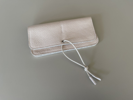 KNOT wallet wide - shell leather & elastic