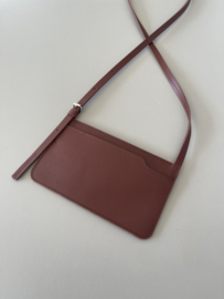 EDGE phone purse - chestnut leather
