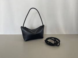 CORD pouch / bag - black leather