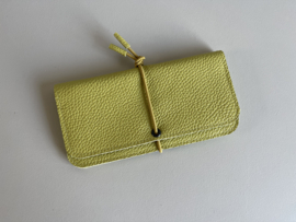 KNOT wallet wide - mist leather & elastic