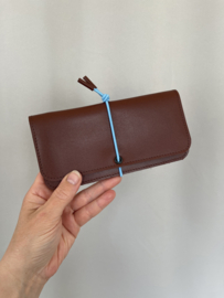 KNOT wallet wide - chestnut leather