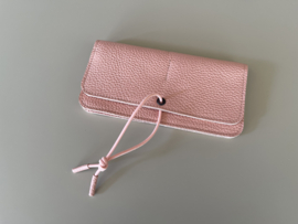 KNOT wallet wide - blossom leather & elastic