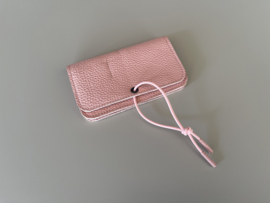 KNOT wallet - blossom leather & elastic