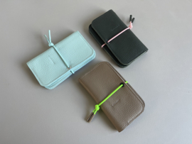 KNOT wallet - waterfall leather & elastic