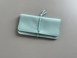 KNOT wallet wide - waterfall leather & elastic