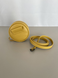 belt bag MACARON - mustard leather