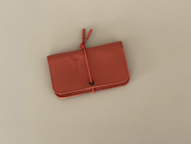 KNOT wallet - brick leather