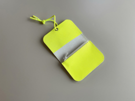 KNOT wallet mini - neon yellow leather