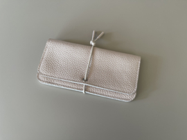 KNOT wallet wide - shell leather & elastic