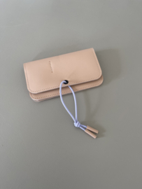 KNOT wallet - pale pink leather