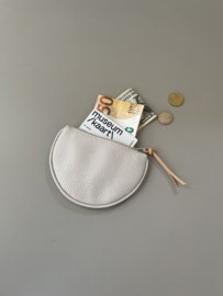 FLAT MOON purse - cornflower leather