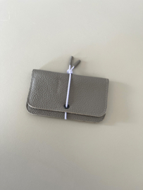 KNOT wallet - zinc leather