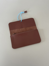 KNOT wallet wide - chestnut leather