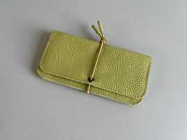KNOT wallet wide - mist leather & elastic