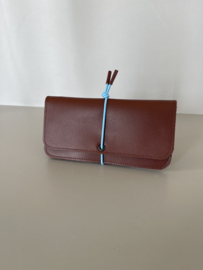 KNOT wallet wide - chestnut leather