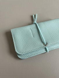 KNOT wallet - waterfall leather & elastic
