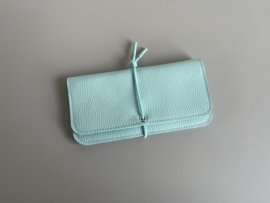 KNOT wallet wide - waterfall leather & elastic