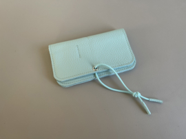 KNOT wallet - waterfall leather & elastic